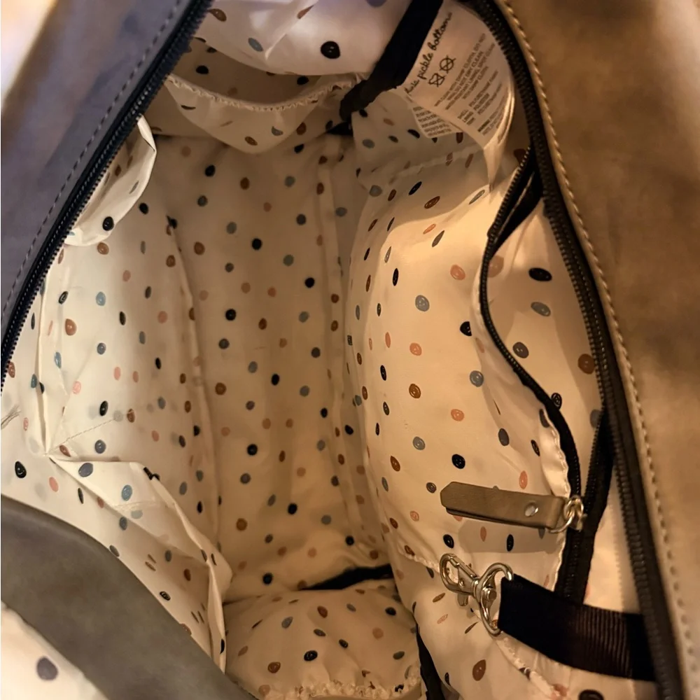 Petunia pickle bottom boxy grey backpack diaper bag